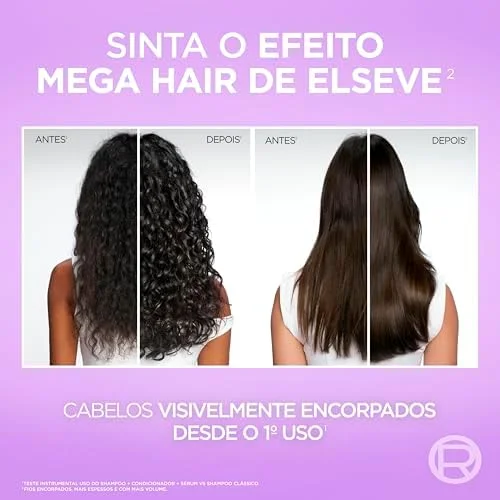 Elseve Collagen Lifter Leave-in Sérum Capilar Para Cabelos Finos Injeção de Massa com Peptídeos de Colágeno Aumenta o Volume em 61% e Encorpa os Fios por 72h 100ml